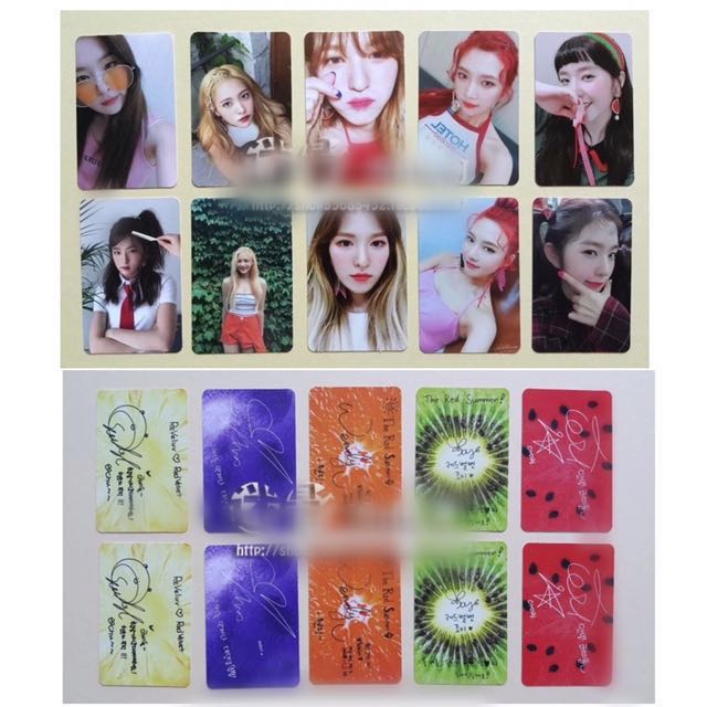 Po Red Velvet Red Summer Replica Cards Bulletin Board Preorders On Carousell