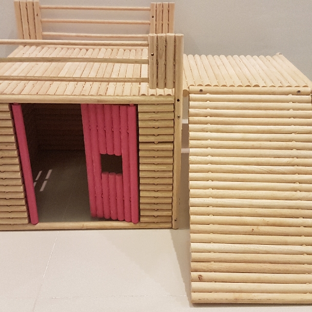 wooden playhouse for rabbits