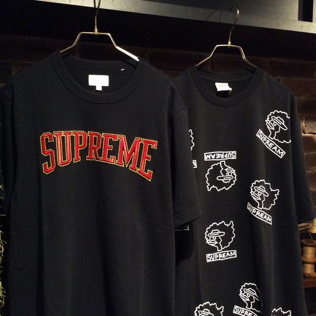 Supreme FW17 Dotted Arc Tee Men s Fashion Tops Sets Tshirts