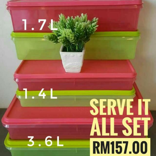 Tupperware Serve It All Set, Furniture & Home Living, Kitchenware
