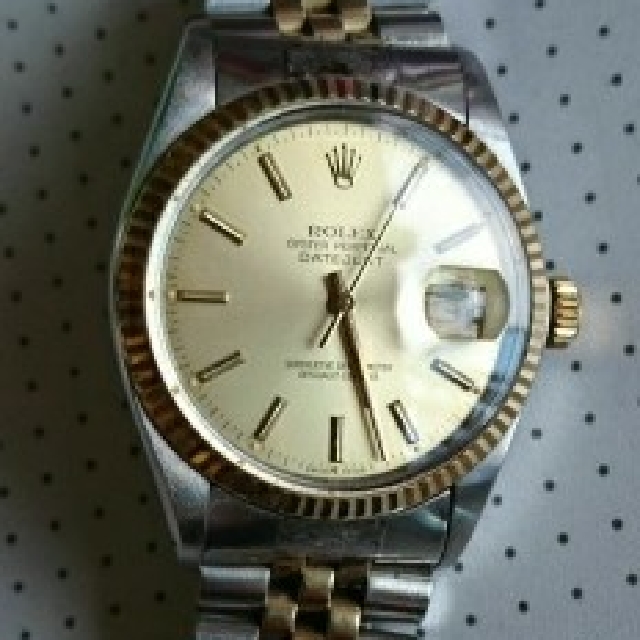 Authenticated at Value Max Vintage Rolex Half Gold Men s watch