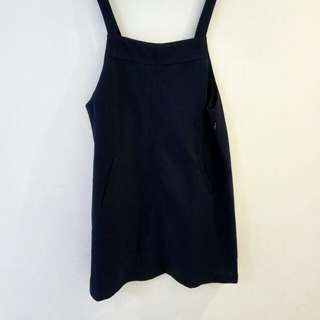 Kitschen Dark Navy Korean Style Dress