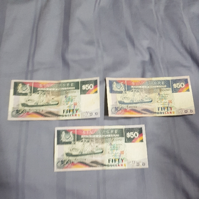 $50 Notes (Category: Currency) located in Singapore. Submitted by terrenceh (Listing ID 127338199, Image 2). Description: .