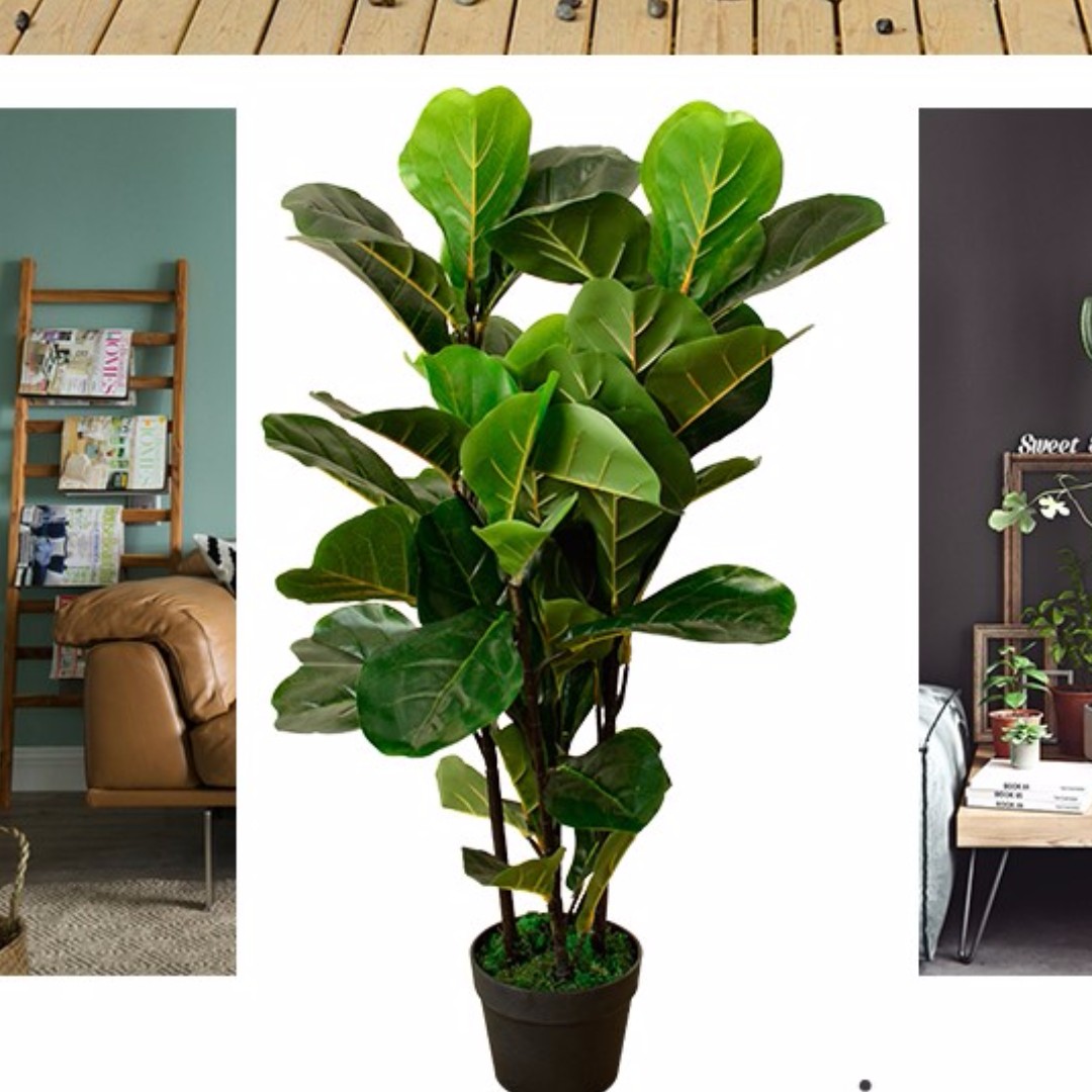 90cm Tall Artificial Plant Ficus Lyrata Furniture Home Decor