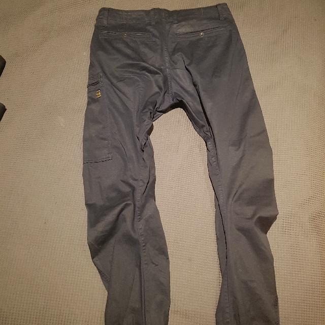 G Star Powel 3d Tapered Cuffed Pants Size 32 32 Men S Fashion Clothes On Carousell