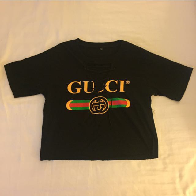 gucci crop top sweatshirt