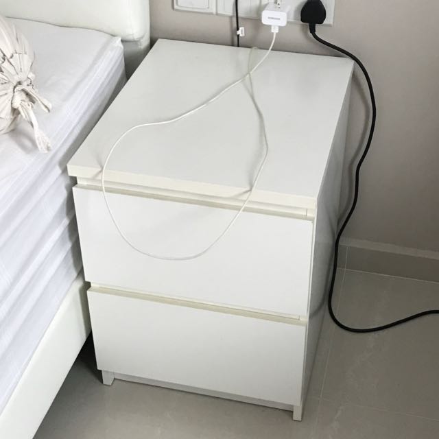 Ikea Malm Bedside Table For Sale On Carousell