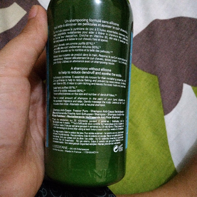 L'occitane Anti Dandruff Shampoo, Kesehatan & Kecantikan, Perawatan