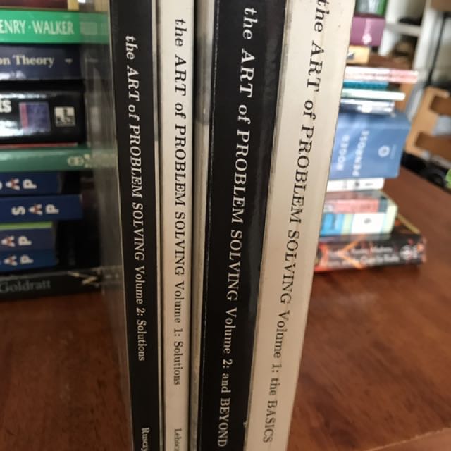 The Art Of Problem Solving Vol1 2 With Solutions Books
