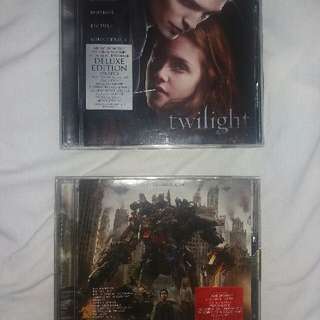 Assorted Soundtrack CDs (Twilight, Transformers)