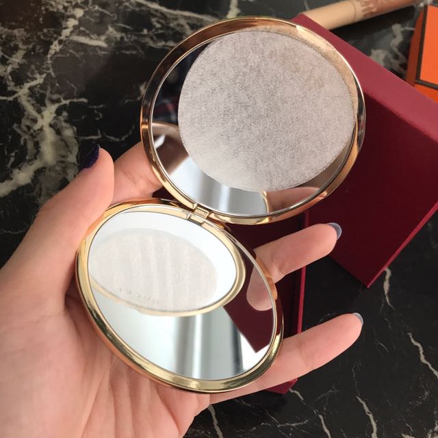 GUCCI Gold Monogram Compact Pocket Mirror #gucci #asmr #asmrvideo #luxury  #designer #unboxing 