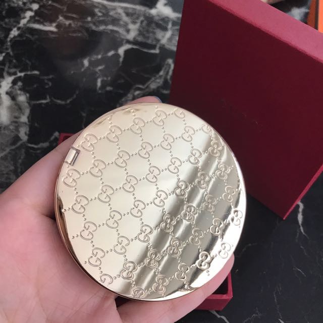 Upcycled Gucci Double Side Compact Mirror