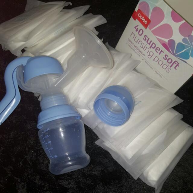 Baby Solutions Manual Breast Pump Nursing Pads Babies Kids