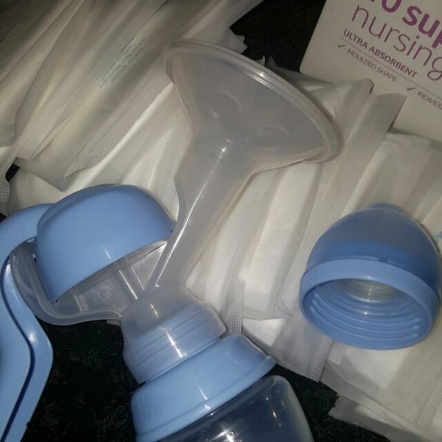 Baby Solutions Manual Breast Pump Nursing Pads Babies Kids