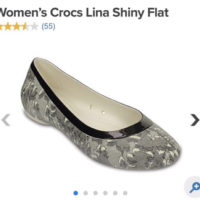 Crocs lina shiny flat store