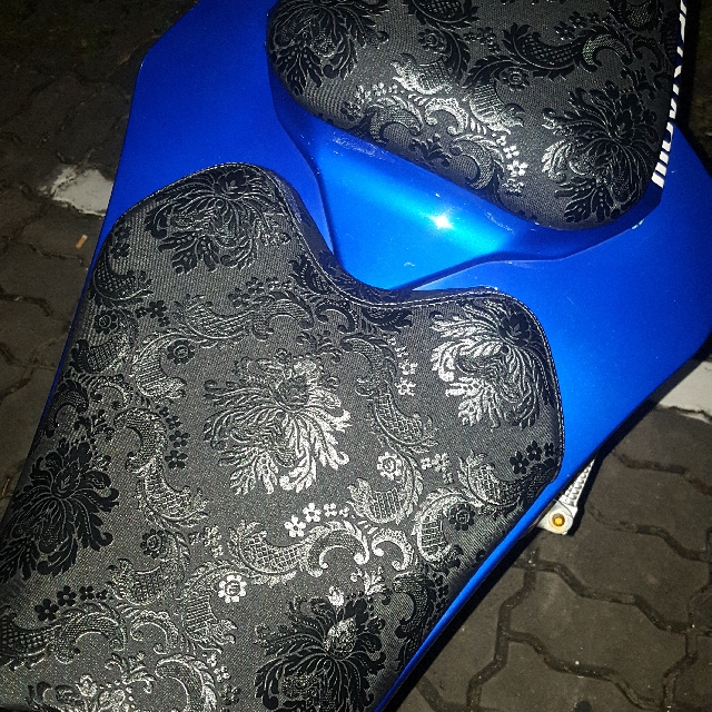 flower seat wrap, Motorcycles, Motorcycle Apparel on Carousell