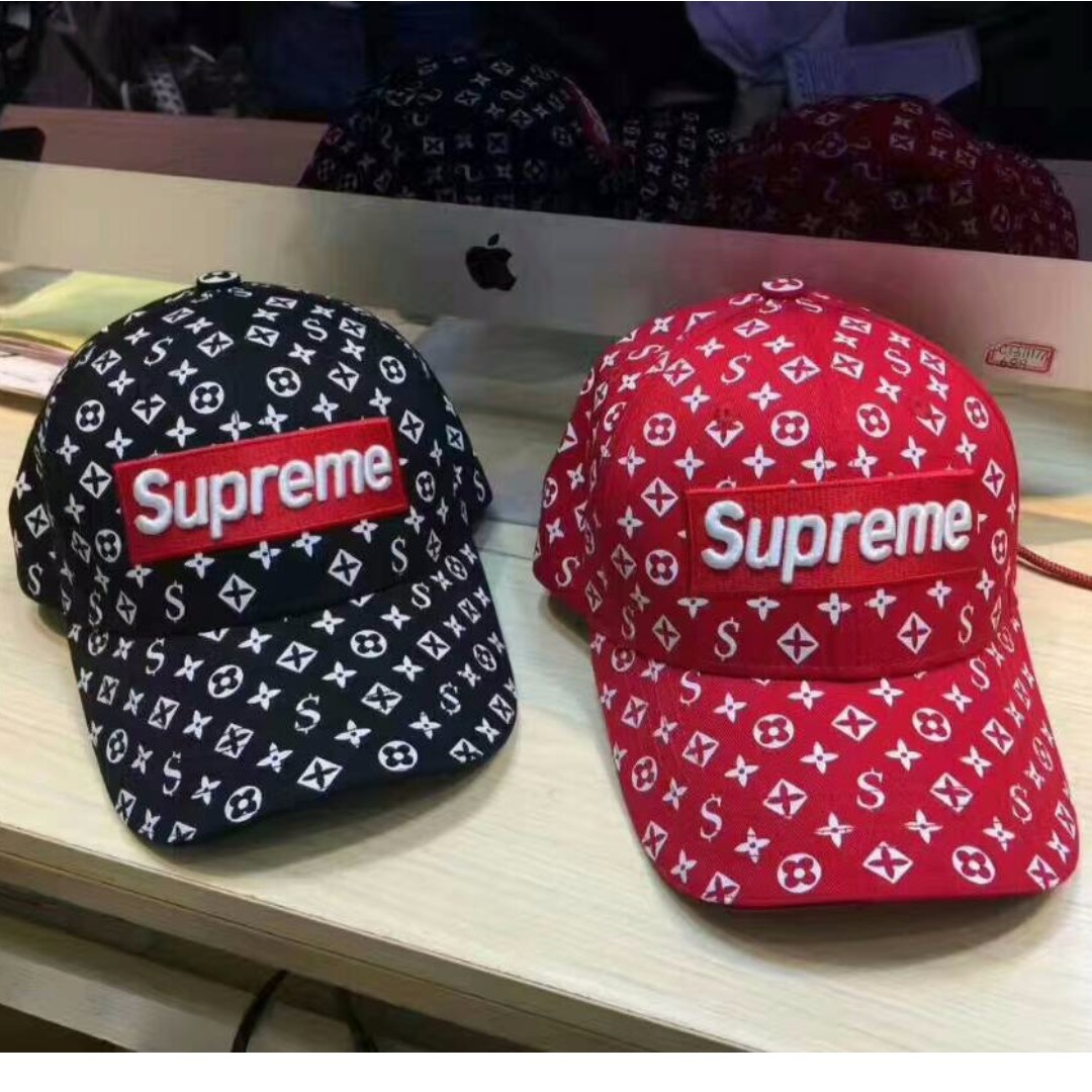 Louis Vuitton x Supreme Cap, Luxury, Accessories on Carousell