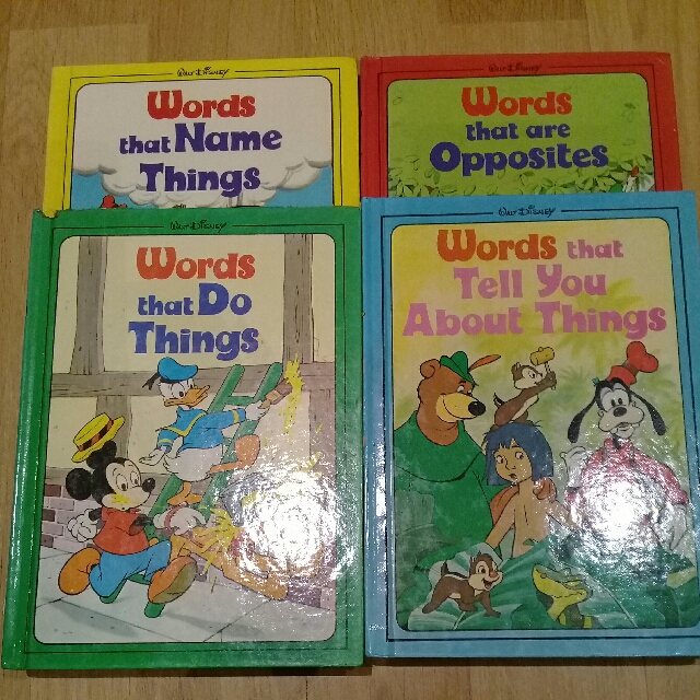 Walt Disney's Words that Name Things (Sets of 4), Hobbies & Toys, Books