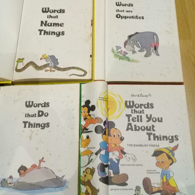 Walt Disney's Words that Name Things (Sets of 4), Hobbies & Toys, Books