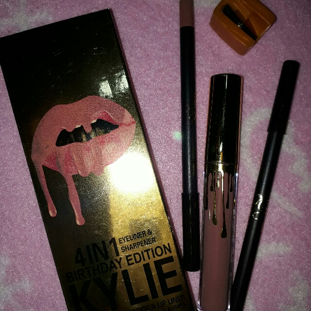 4 In 1 Kylie Eyebrow Liner, Sharpener, Lipliner , Lip Cream, Beauty