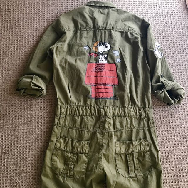 zara snoopy jumpsuit