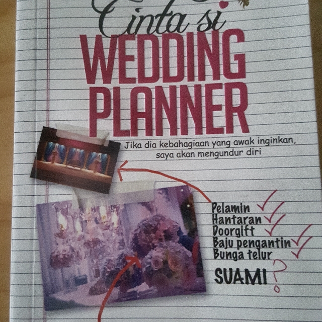 Cinta Si Wedding Planner Novel Books Stationery Fiction On Carousell