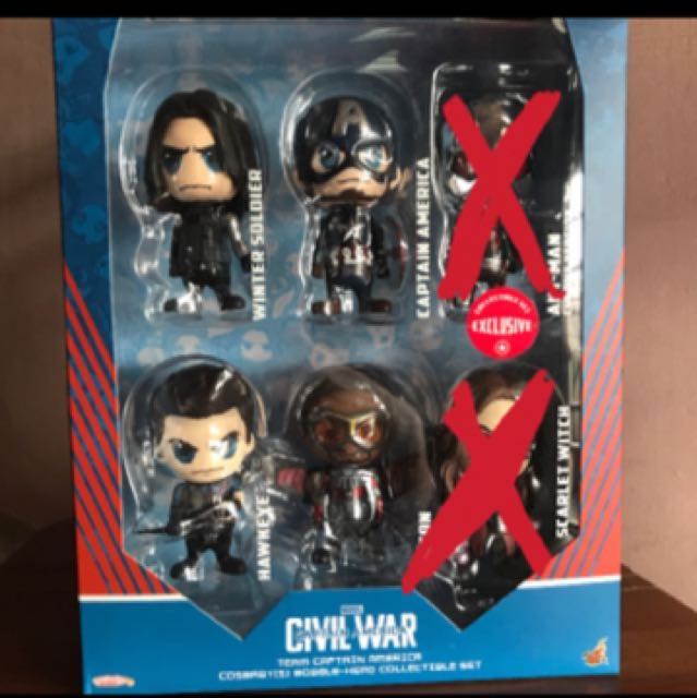 Cosbaby Marvel Civil War Captain America Hawkeye Falcon Winter Soldier Toys Games Bricks Figurines On Carousell