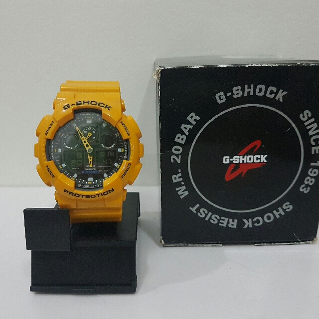 g shock ga 100 bumblebee