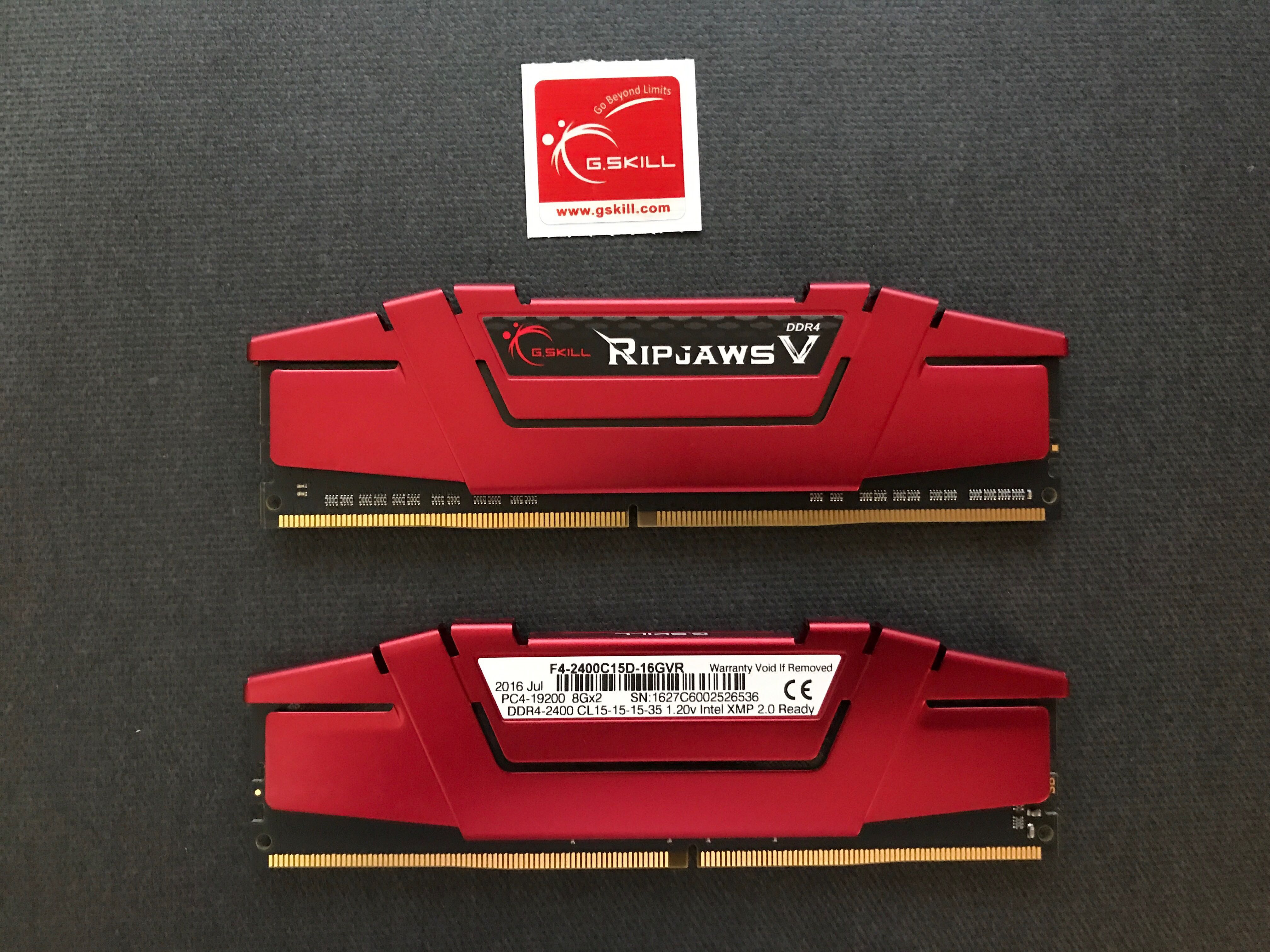 G Skill Ripjaws V Ddr4 16gb 2x8gb Desktop Ram 2400mhz Electronics Computer Parts Accessories On Carousell