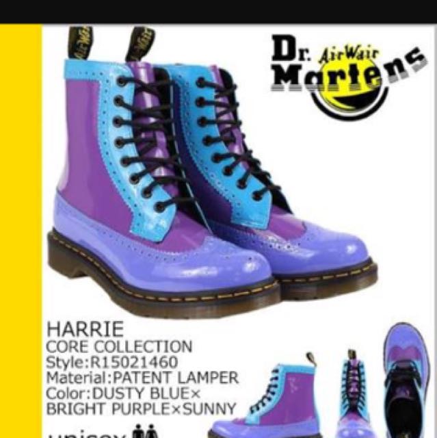 multi coloured dr martens