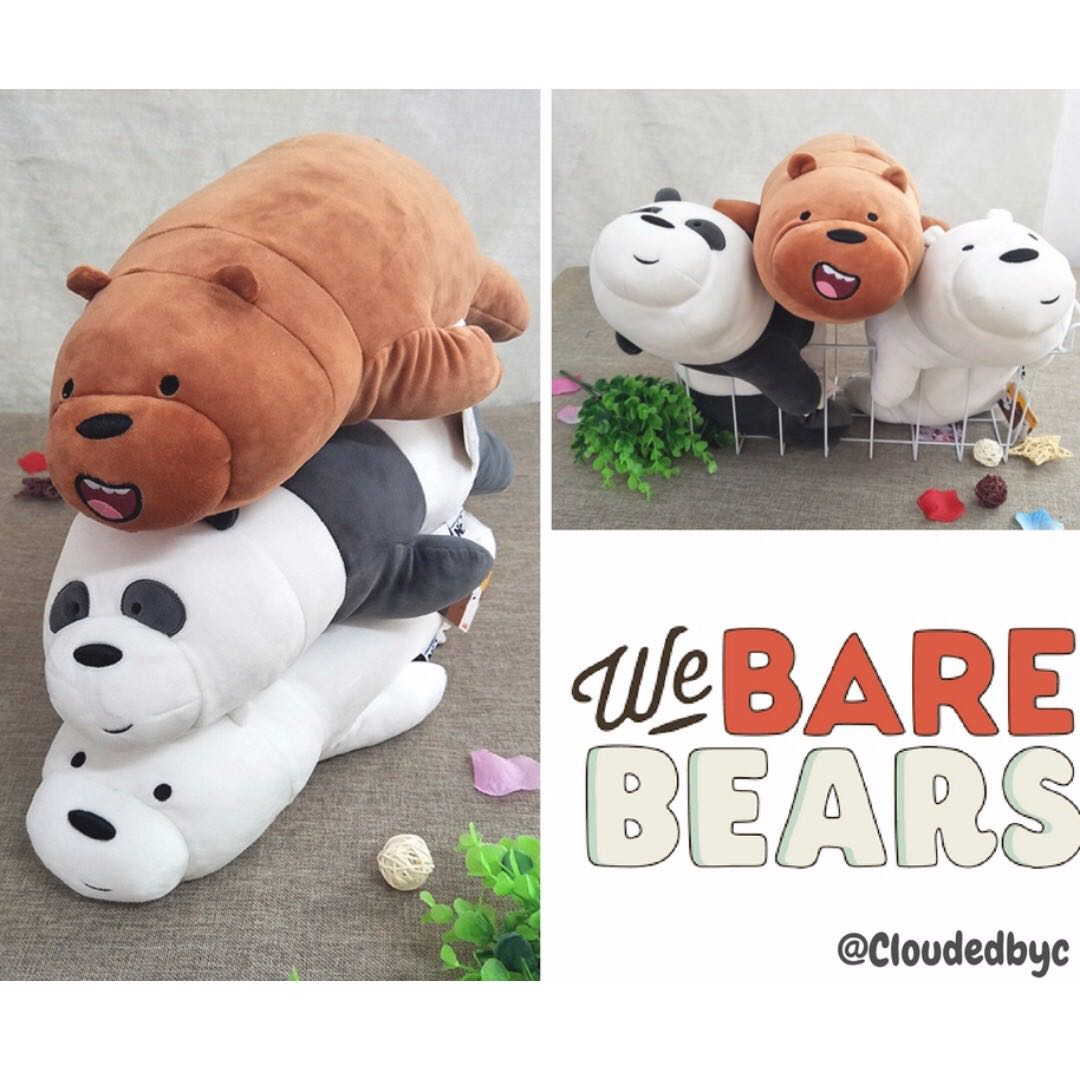 [PRE-ORDER] We Bare Bears Soft Toys By Miniso, Hobbies & Toys, Toys