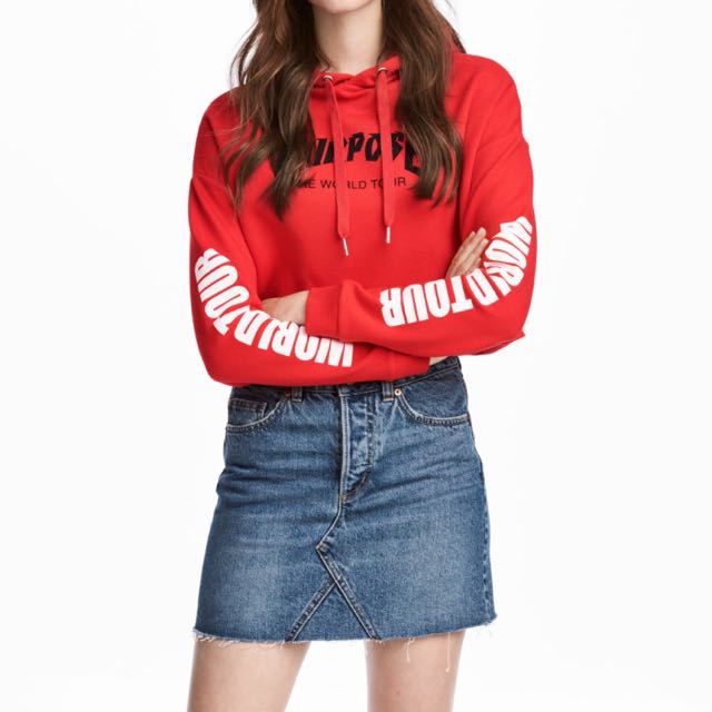 purpose tour hoodie red