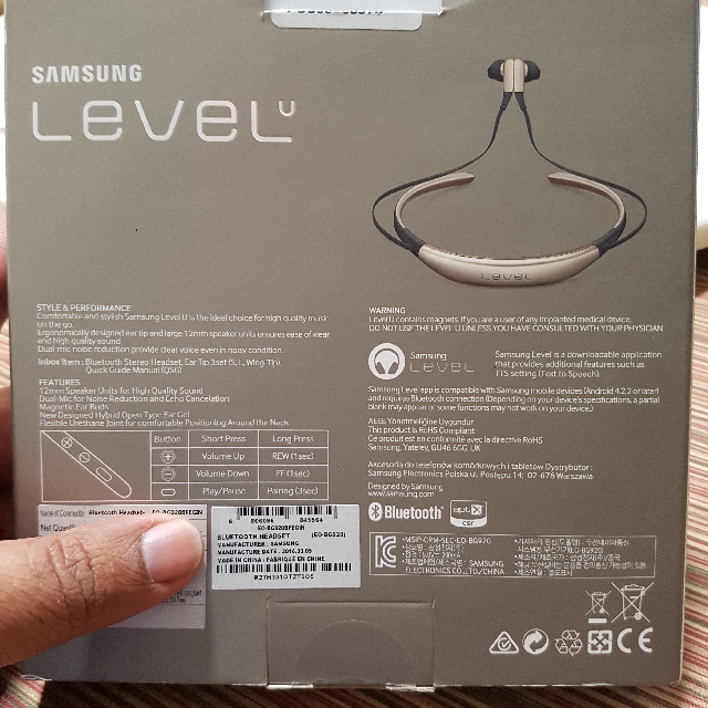 Samsung Level U Wireless Headphones Audio Headphones Headsets on Carousell