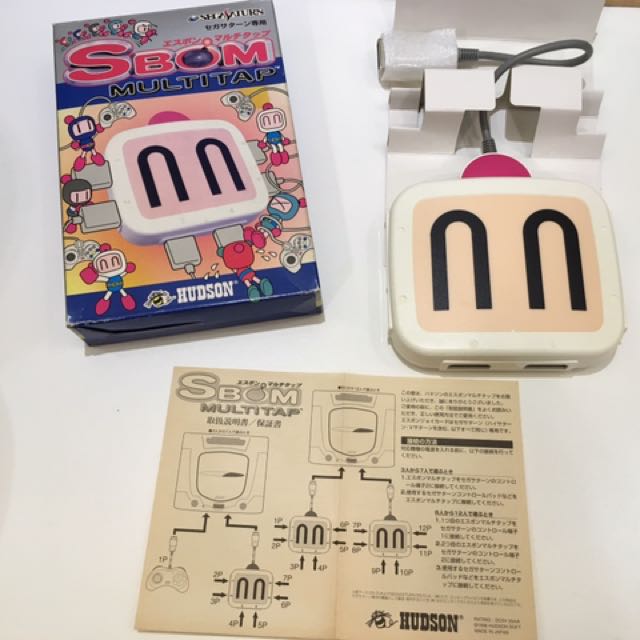 SEGA Saturn SS SBOM Multitap, 電子遊戲, 遊戲機配件, 互動遊戲Figure