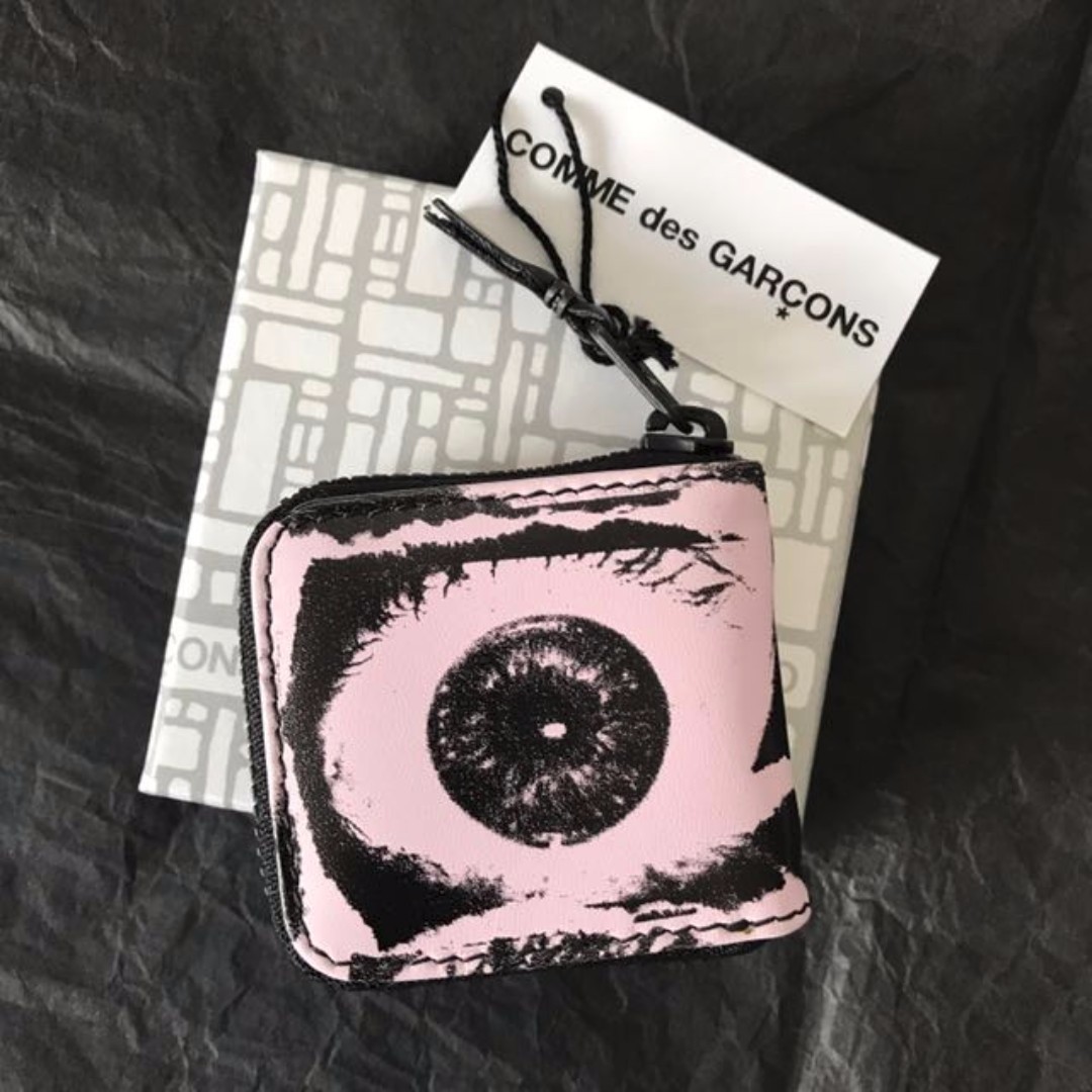 Supreme x CDG SHIRT Eyes Coin Pouch, Women's Fashion, Bags