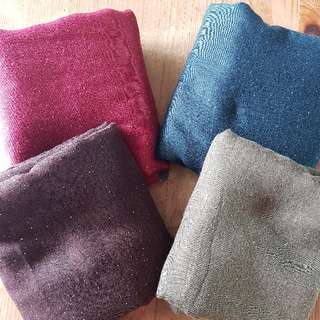 Glitter viscose shawls