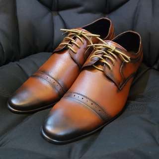 lodosss MS 61Leather Shoe/ Mens Formal Dress Shoe/ Office Shoe/ (Not Pedro) tan brown
