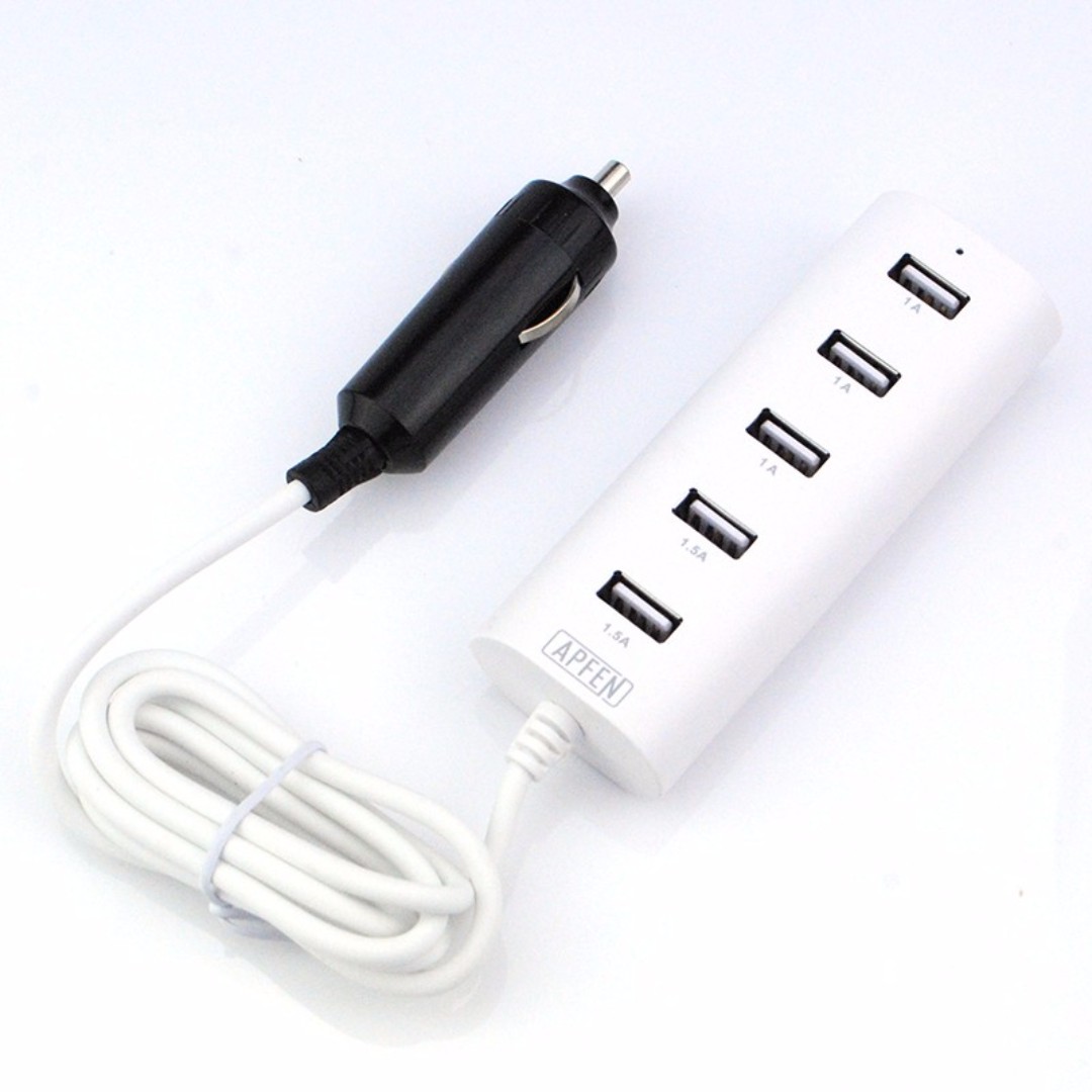 5 usb car charger