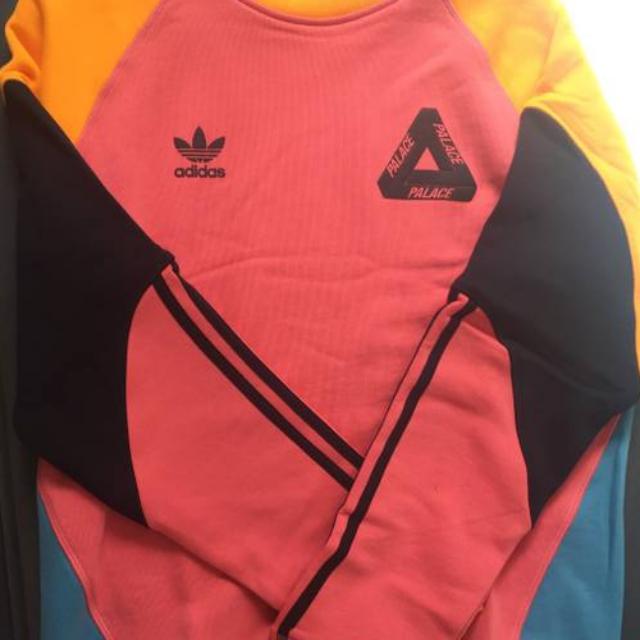Palace x adidas deals ss17 crewneck