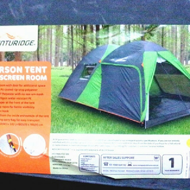 Adventuridge 6person Camping Tent With Room Home Furniture Furniture Fixtures Others On Carousell