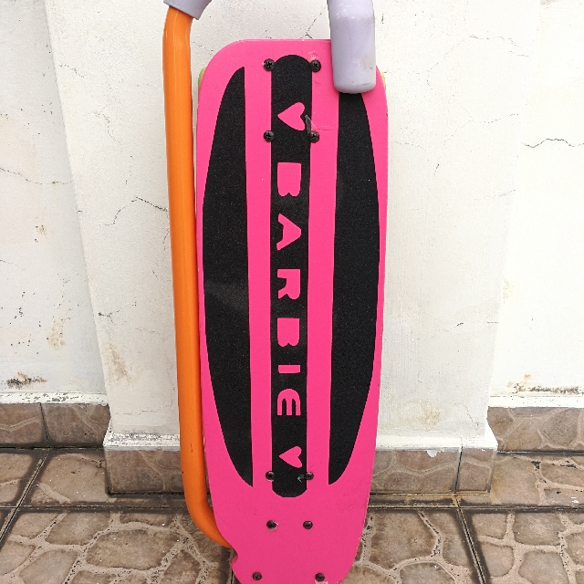 barbie scooter skateboard