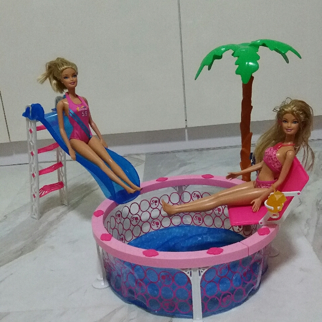 barbie pool party set