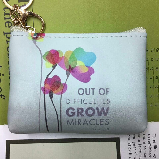 Scripture Purses Bible Verse Pouch/purse, Women's Fashion, Bags & Wallets, Purses ...