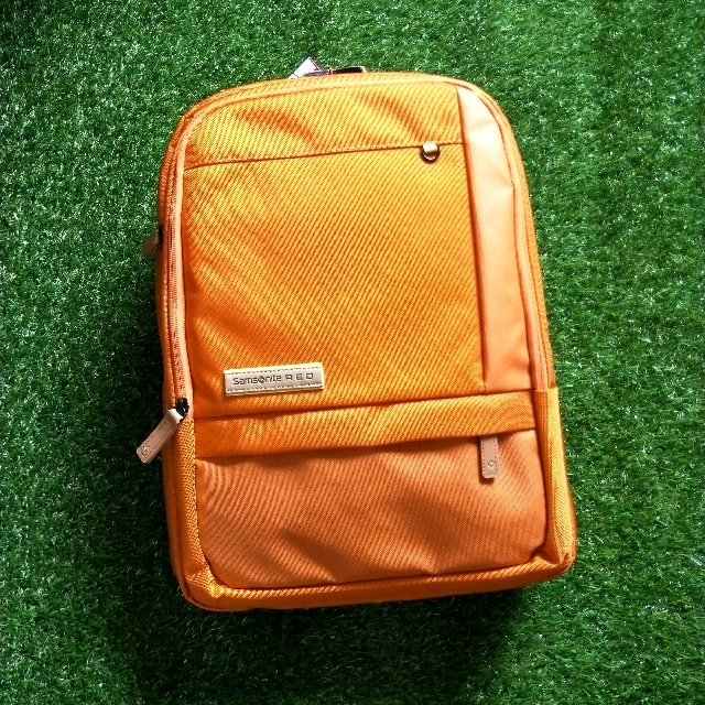 samsonite orange backpack