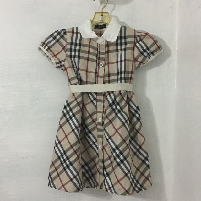 Burberry inspired Girl s dress Babies Kids Babies Kids