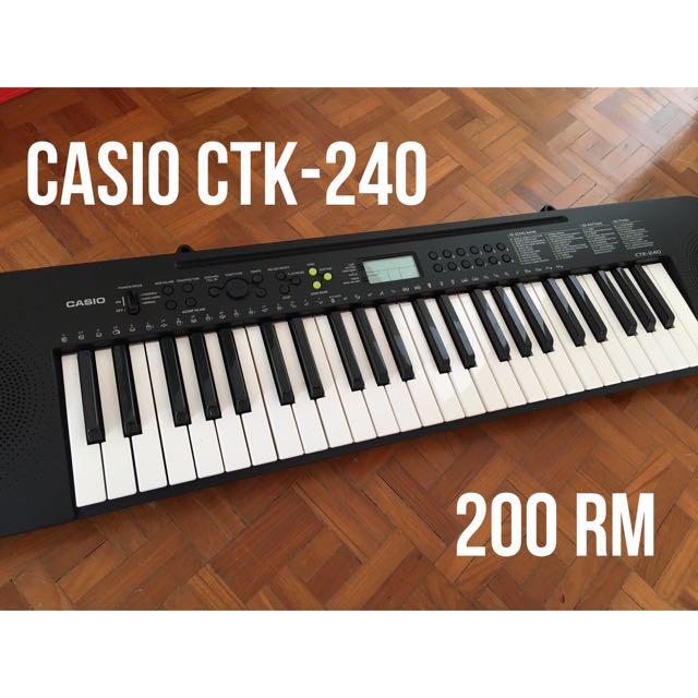 CASIO CTK-240 Keyboard, Hobbies & Toys, Music & Media, Musical ...