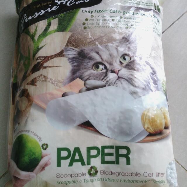 Fussie cat paper litter clearance