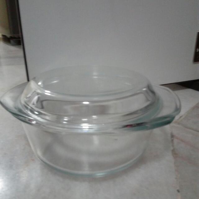 Aeon Glass Bowl Used To Heat Food In Microwave Oven, TV & Home