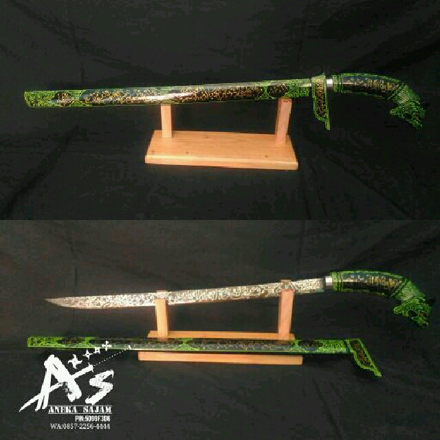 Golok Tulisan Kaligrafi Panjang Antiques Collectibles On