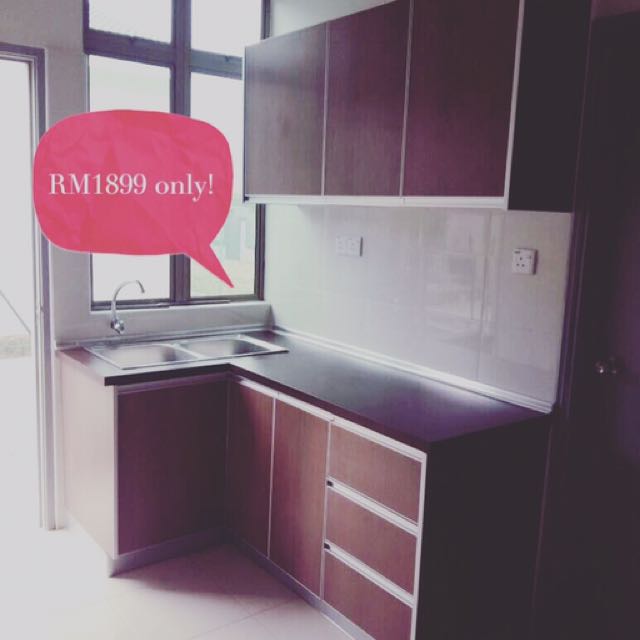 Kabinet Dapur Rumah Flat Minimalis Idaman